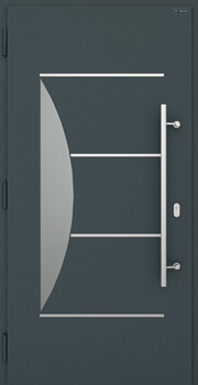 Drzwi zewnętrze Nowa Wiśniowski wzór 016 RAL 7024