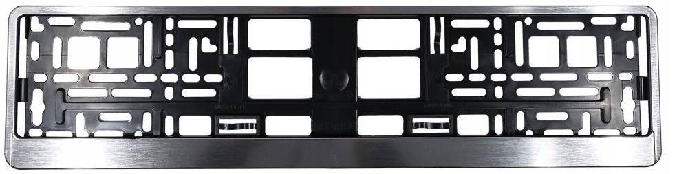 2x RAMKI POD TABLICĘ REJESTRACYJNĄ ALUMINIUM SZCZOTKOWANE KOMPLET RAMEK Producent Utal