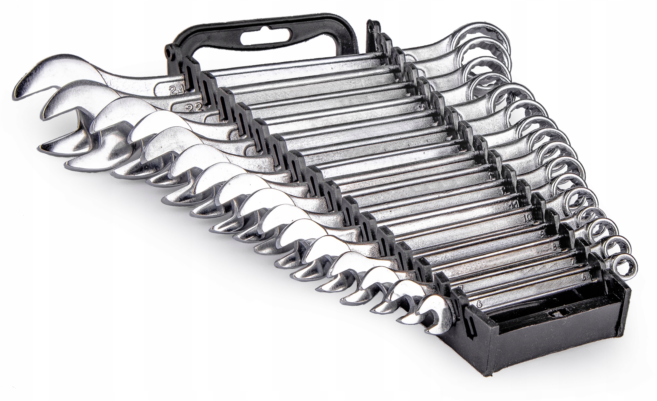 KLUCZE PŁASKO OCZKOWE DWUSTRONNE 6-24 MM ZESTAW 16 KLUCZY MOCNE KOMPLET Rodzaj klucza płasko-oczkowy