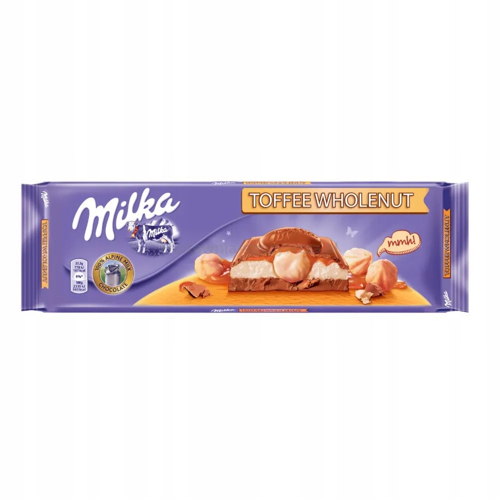 Levně Milka Čokoláda Hazelnuts Toffee 300 G