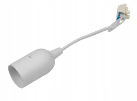 Oprawka Remontowa Budowlana do Żarówki E27 Biała Kabel Przewód 15cm Typ inny
