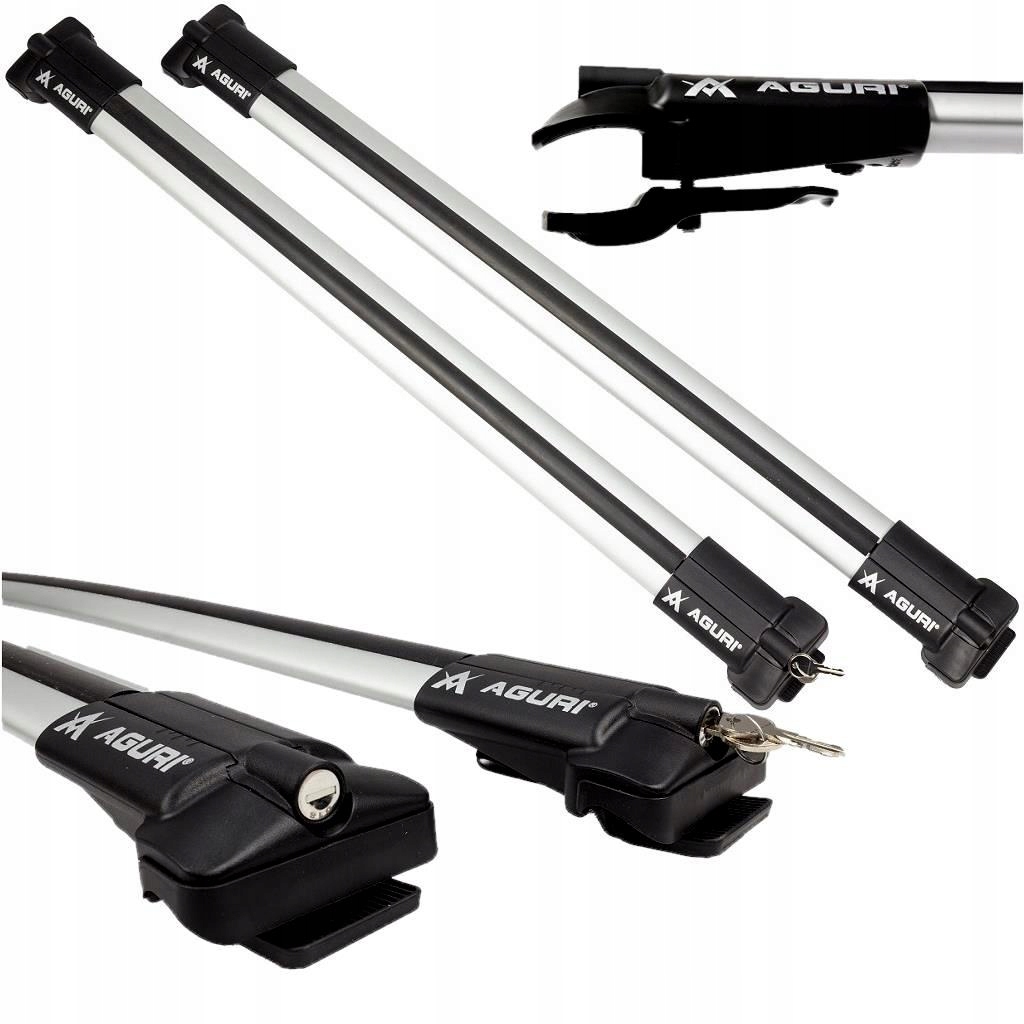 Střešní Nosič Nosníků Pro Klasické Relingy Aguri Prestige P2 Stříbrný Alu