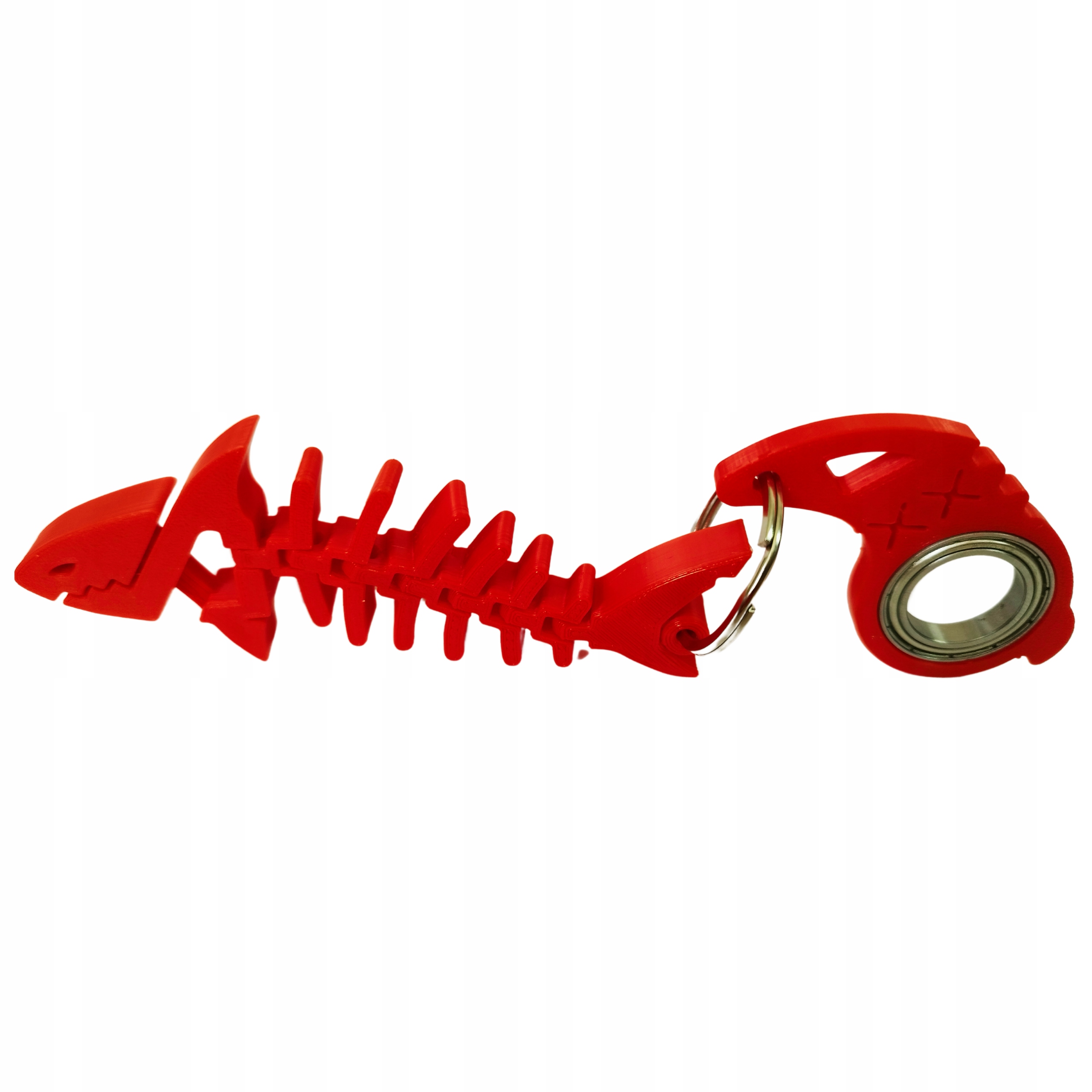 KEYRAMBIT Keyspinner Brelok Breloczek ZESTAW FLEXI Rekin Kolor Czerwony RED Marka bez marki
