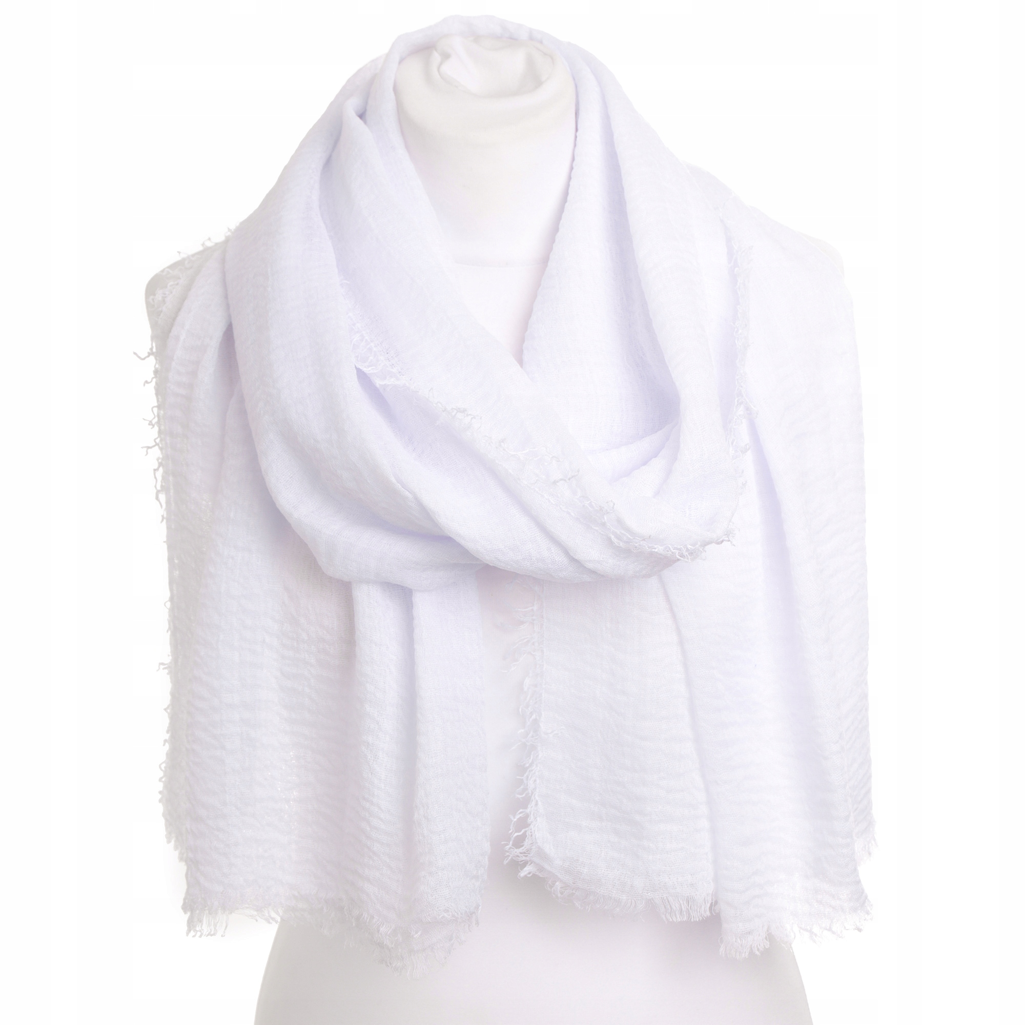 Szal damski apaszka chusta biały Stan opakowania oryginalne