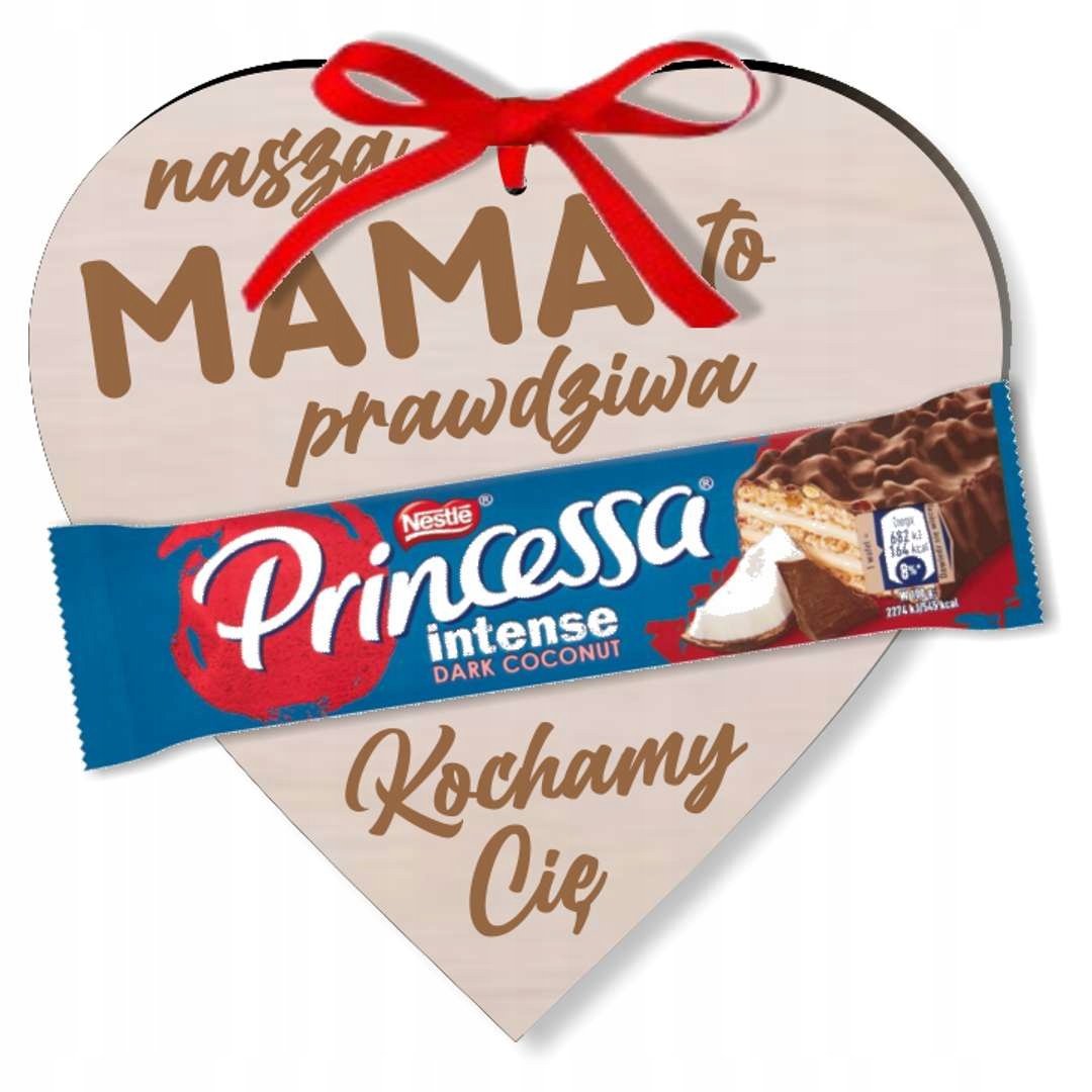 

serce Dzień Matki mama prawdziwa Princessa 17cm