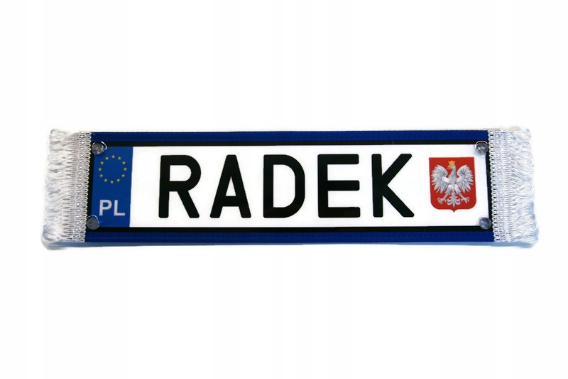 Proporczyk tablica imienna Radek Tir Bus