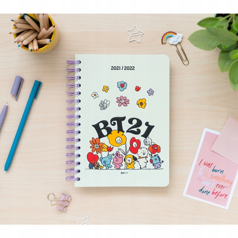 Line Friends BT21 Planner szkolny 2021/2022 Rozmiar A5