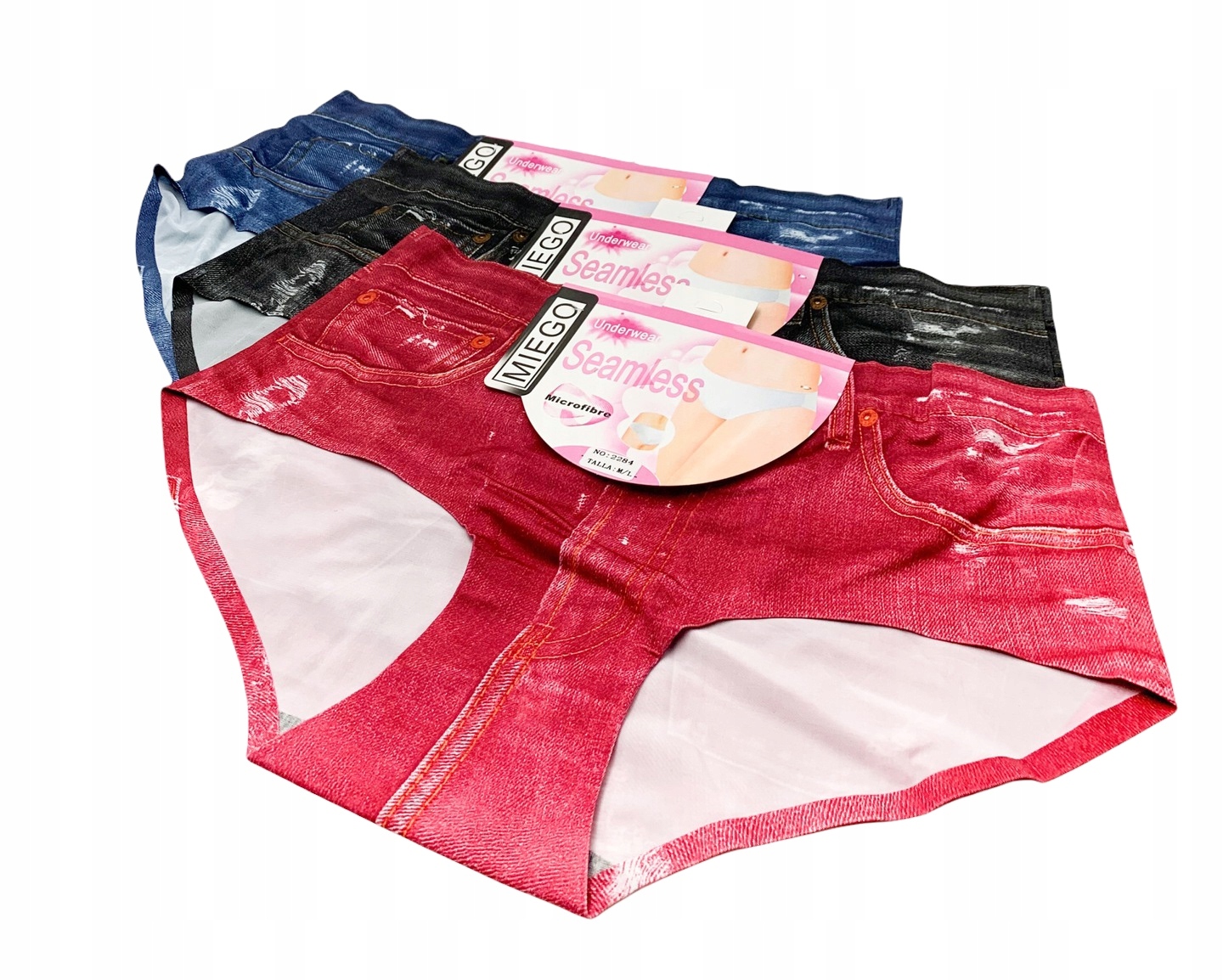 

6x Majtki Figi Poliamidowe Damskie Roz XL/XXL