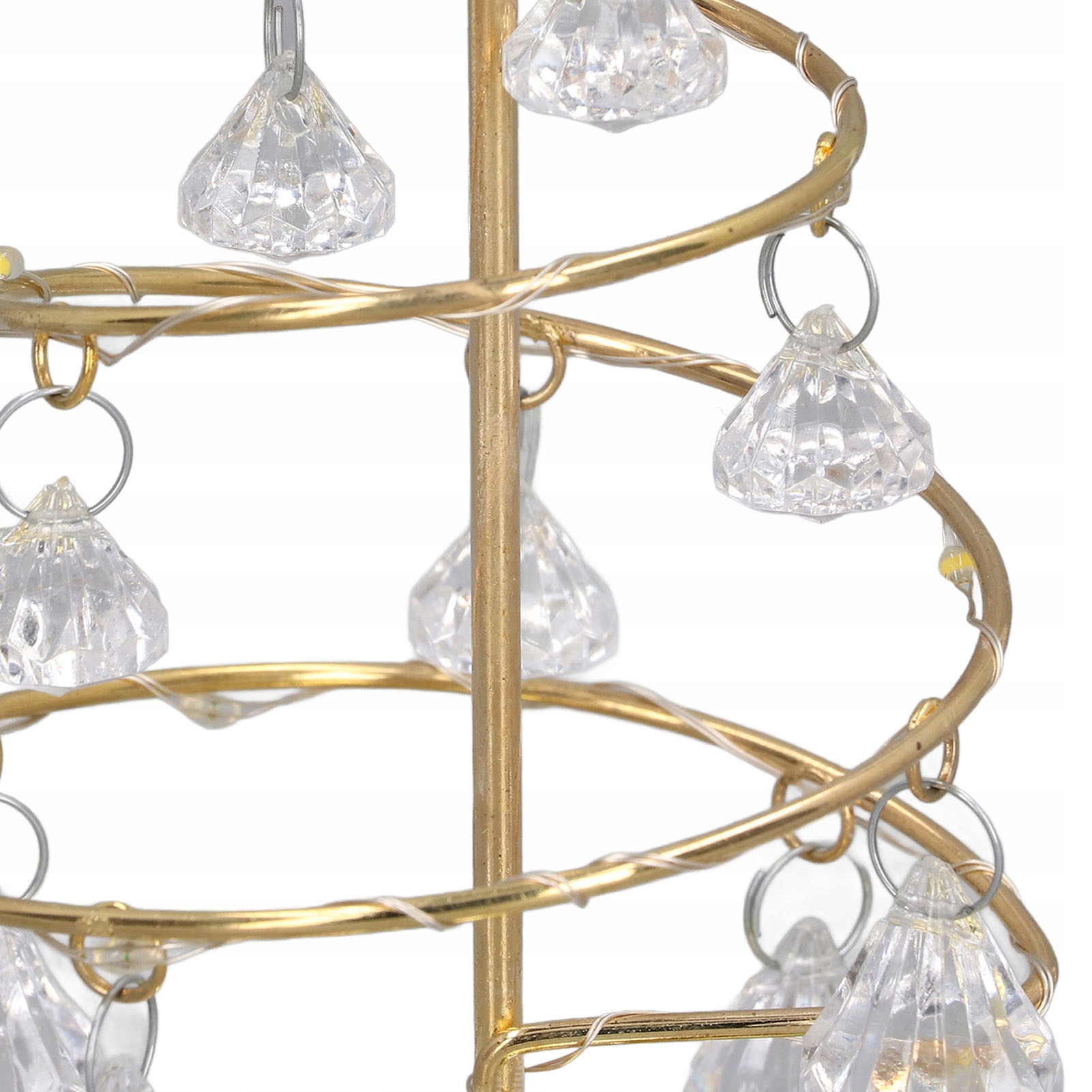 OZDOBA LED ŚWIECĄCA CHOINKA DEKORACYJNA 19x9 CM Wysokość produktu 19 cm