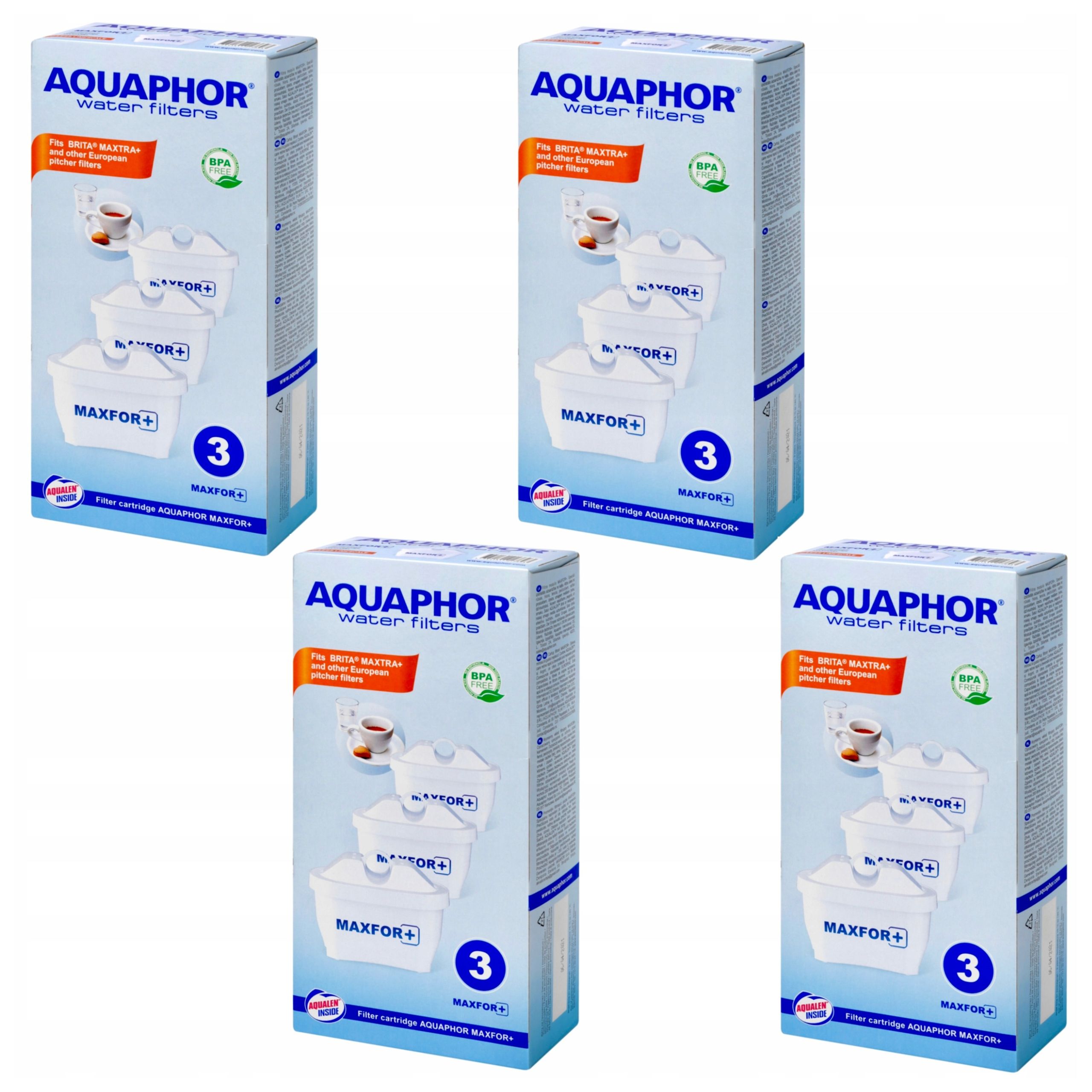 Vyměnitelné filtry Aquaphor Maxfor+ sada 12 ks
