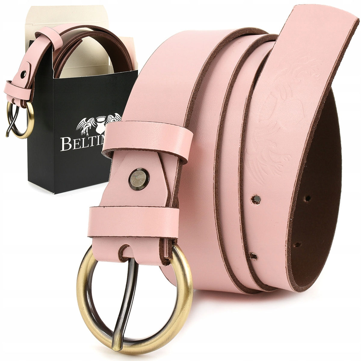 

Skórzany pasek damski do spodni sukienki Beltimore