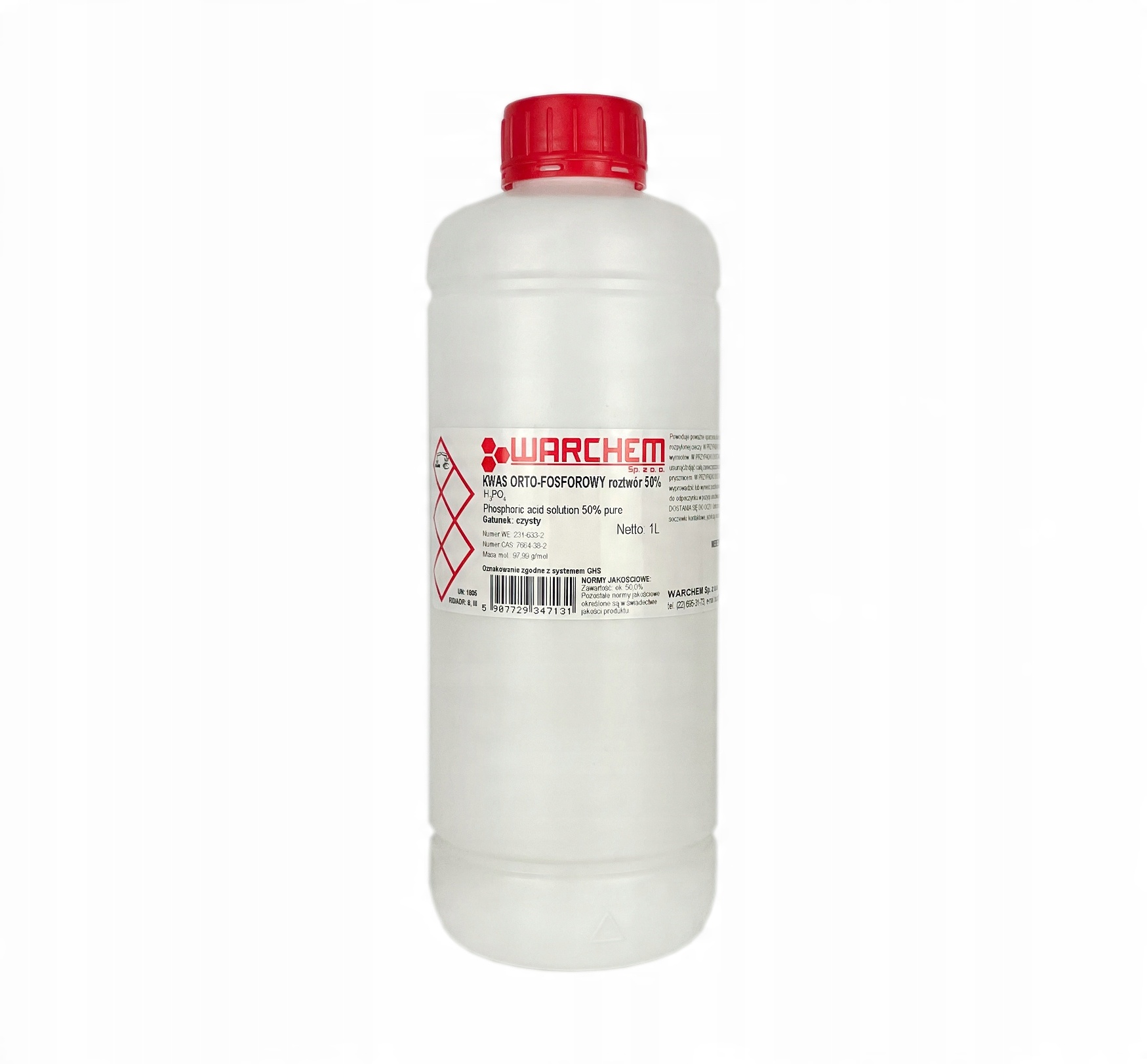 

Kwas Orto-fosforowy 50% czysty 1L