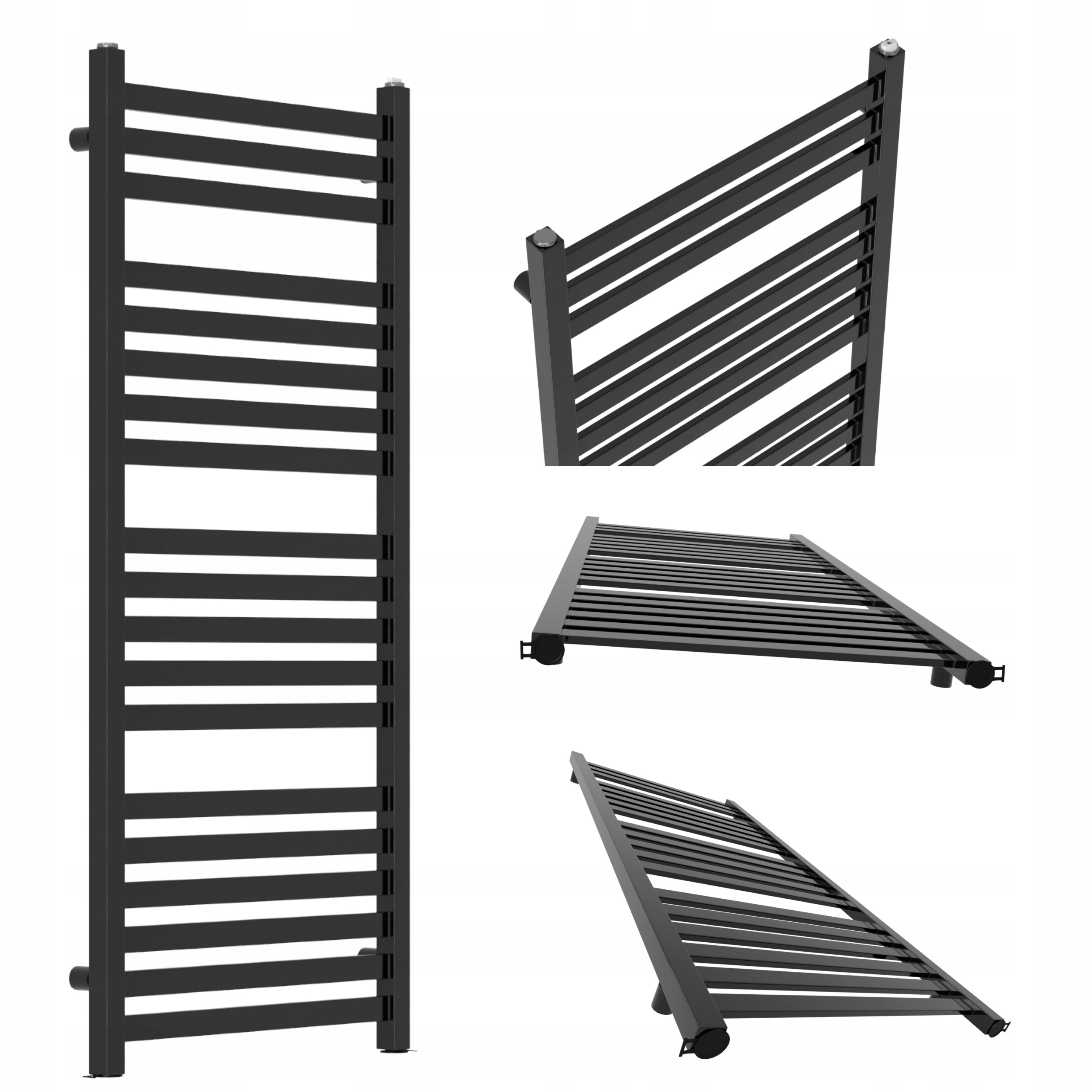 Koupelnový Radiátor Royal 1550x430 Černý Lesk