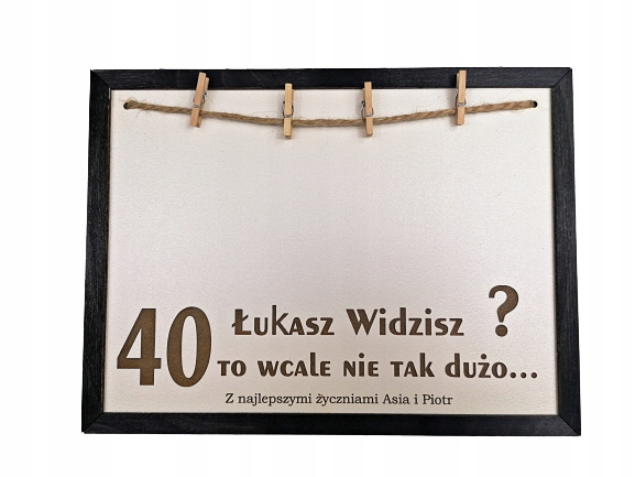 Prezent na urodziny 20 30 40 50 RAMKA KOLORY, IMIĘ Kod producenta RUP7