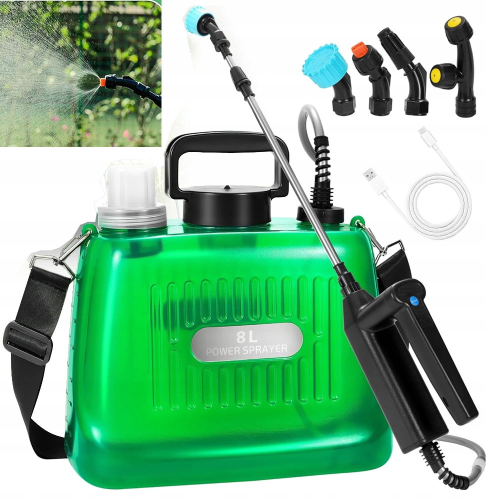 8L Lehký Akumulátorový zahradní postřikovač na rameno Elektrický na Usbc