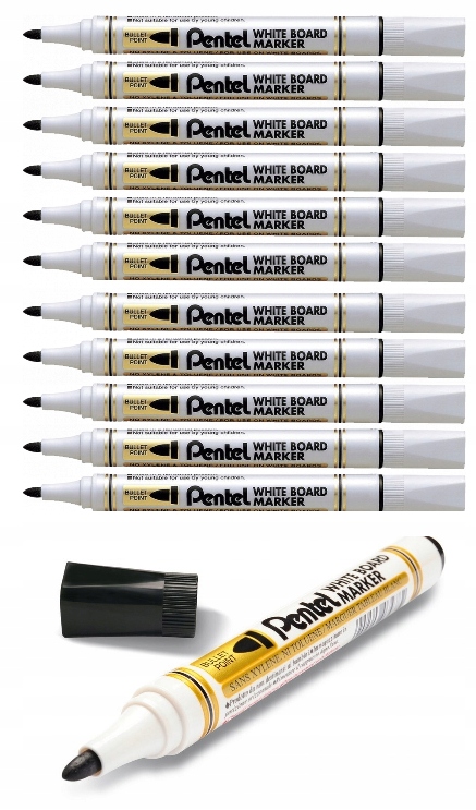 

Marker do tablic suchościeralny Pentel -czarny x12
