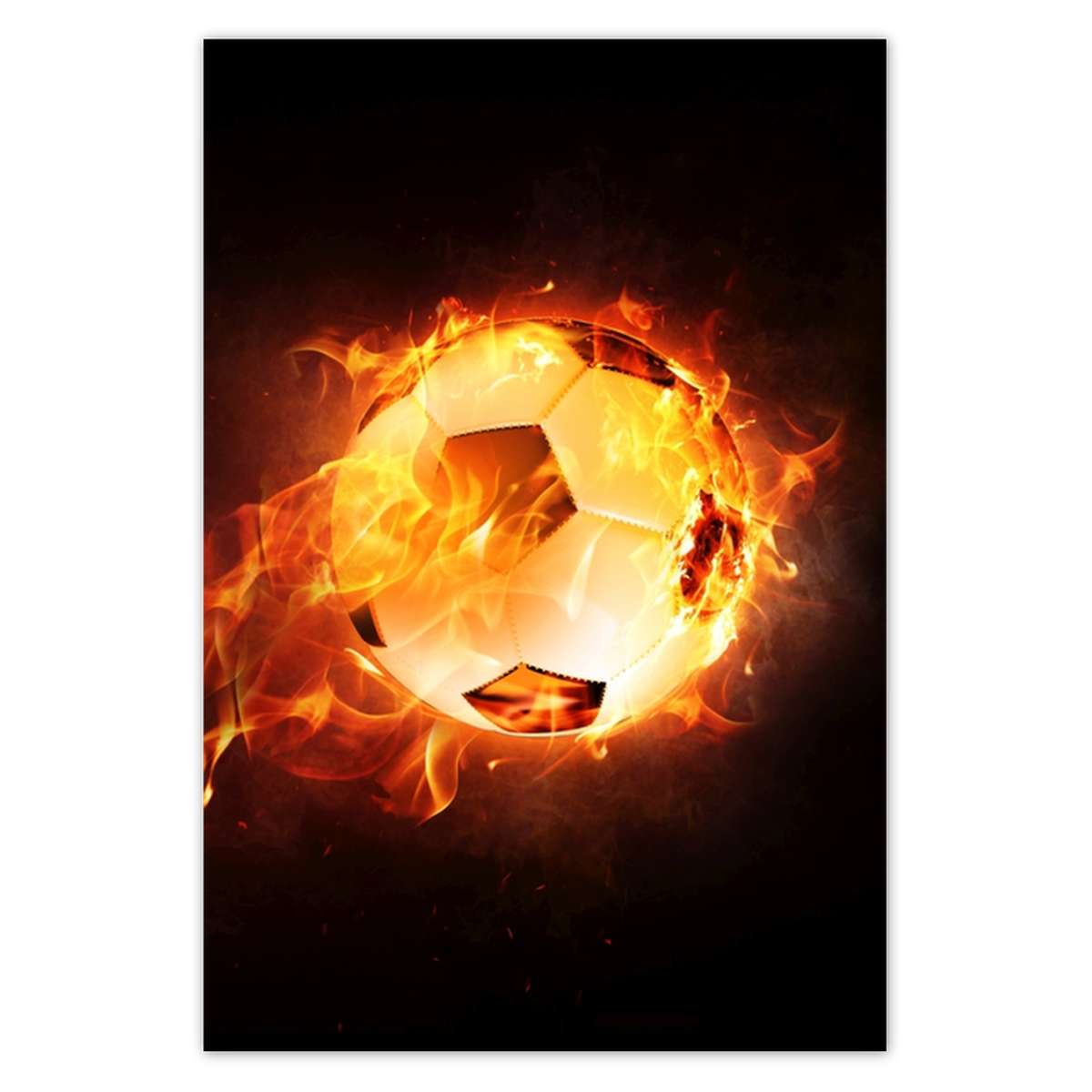 Plakáty 135x200 Fotbal v ohni