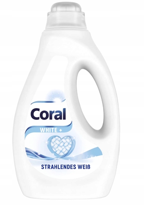 

Coral, płyn do prania białego White+, 22 prania 1l