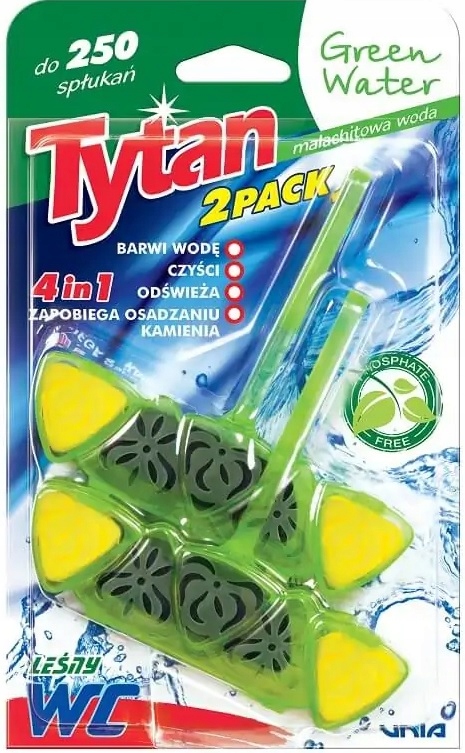 

Tytan Zawieszka Barwiąca Wodę 4w1 Zielona 2x40g