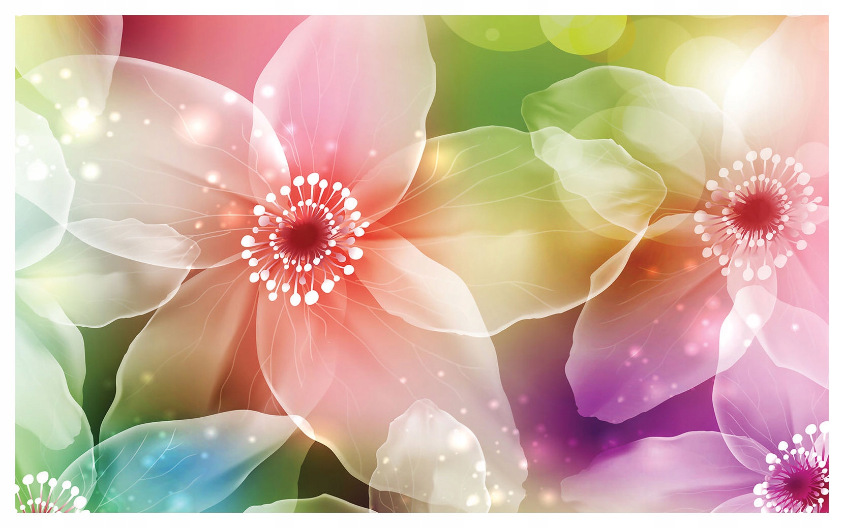 Fototapeta Kvetinová mágia vinyl 312x219 jemné pastely do spálne lepidlo