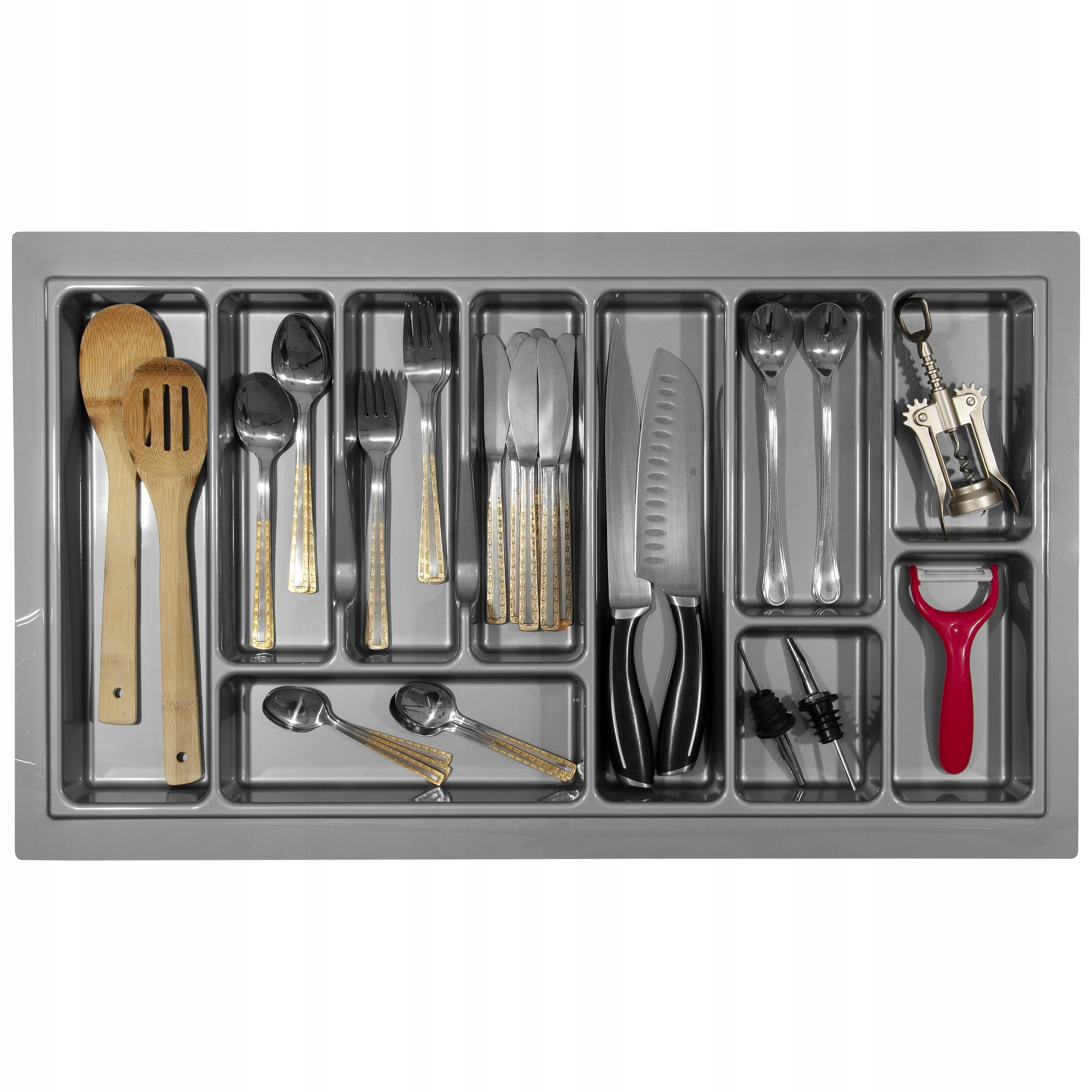 

Wkład na sztućce do szuflady 80/43 Standard Szary