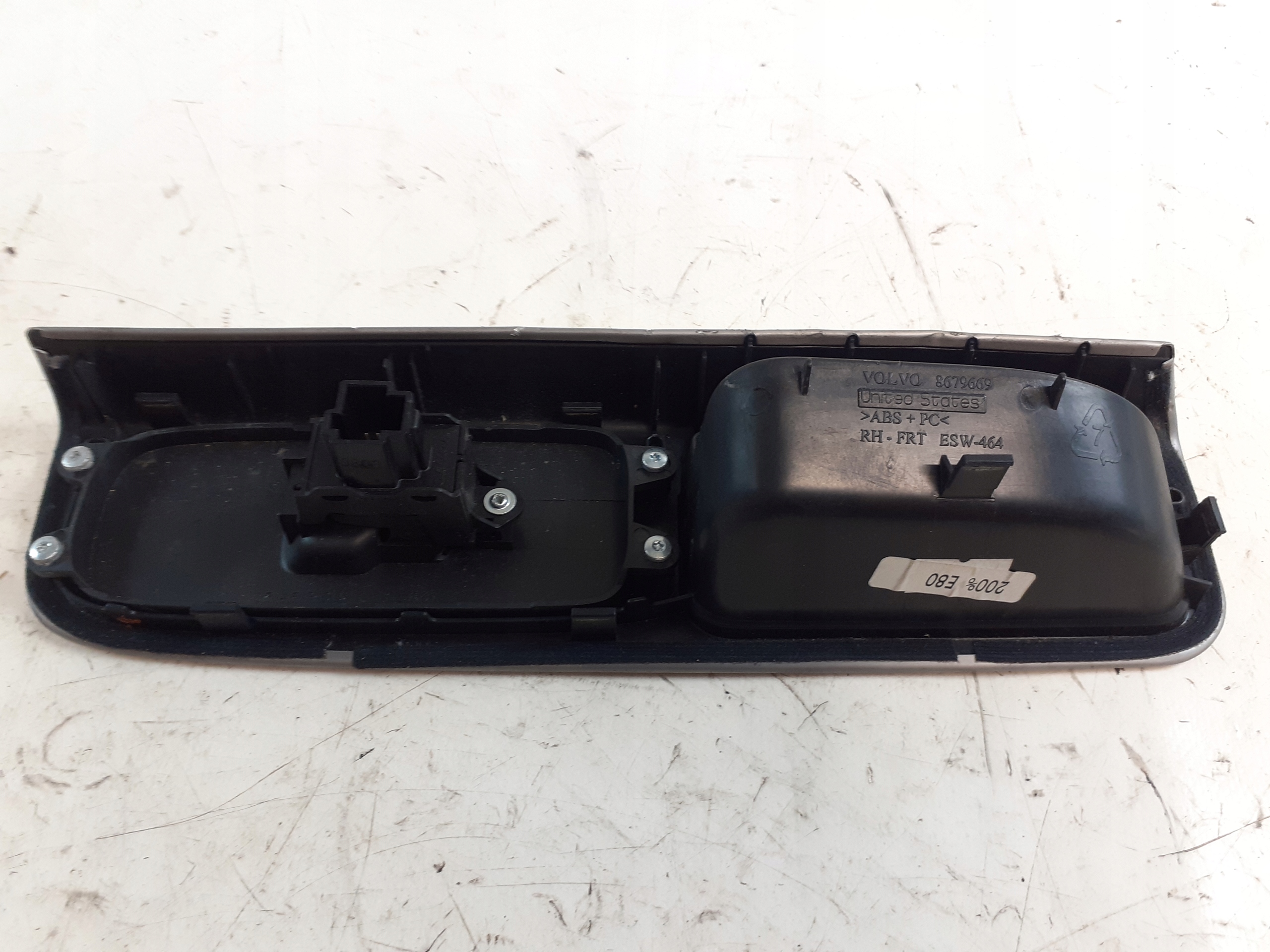 control panel window right front Volvo S40 II