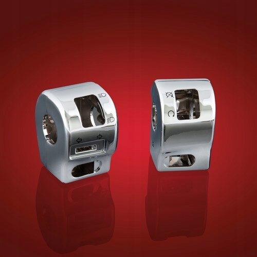 Chrómované kryty prepínačov Yamaha XVS650