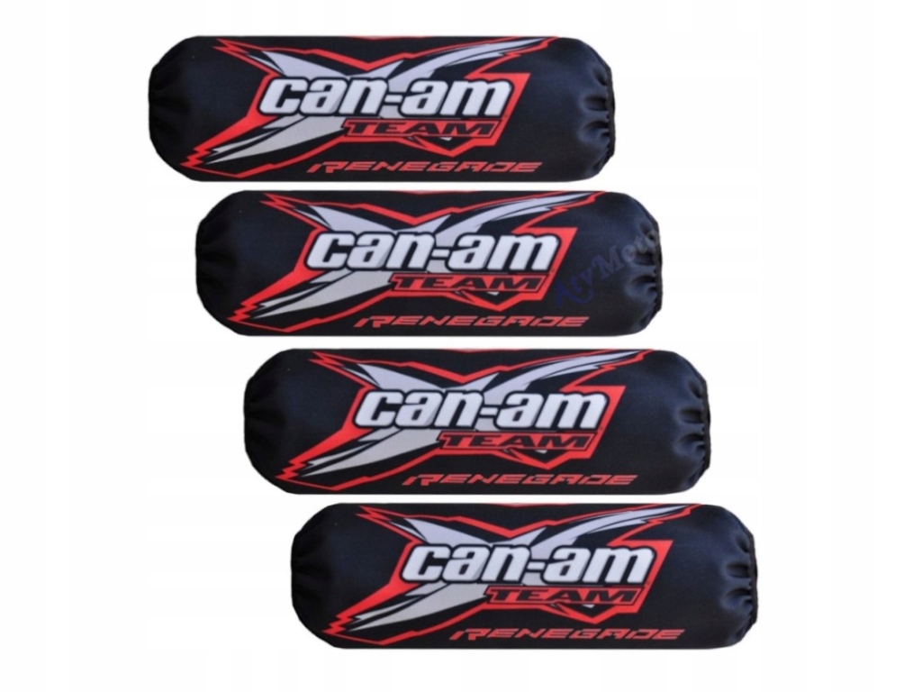 Oslony amortyzatorow TEAM czarno czerwone Can Am R