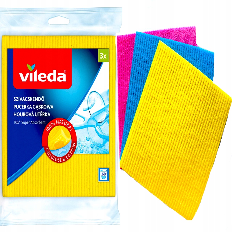 

Vileda Ścierka Ściereczka Pucerka Gąbkowa 3 Szt.