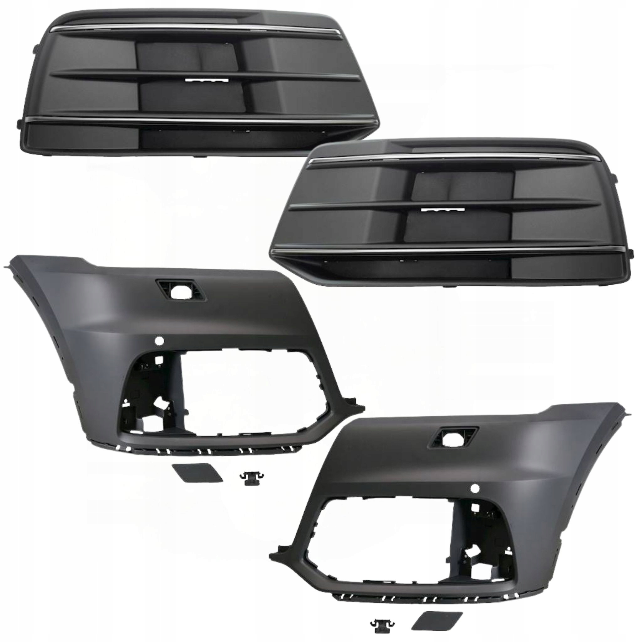 Audi Q5 Fy 2017-2021 2X Rohy Nárazníku Přední 2X Mřížky Atrapy P L