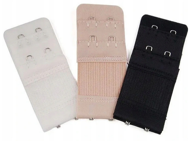 PRZEDŁUŻKA ZAPIĘCIA DO BIUSTONOSZA STANIKÓW STANIKA BIUSTONOSZY ZESTAW 3szt Model PRZEDŁUŻKA DO STANIKA