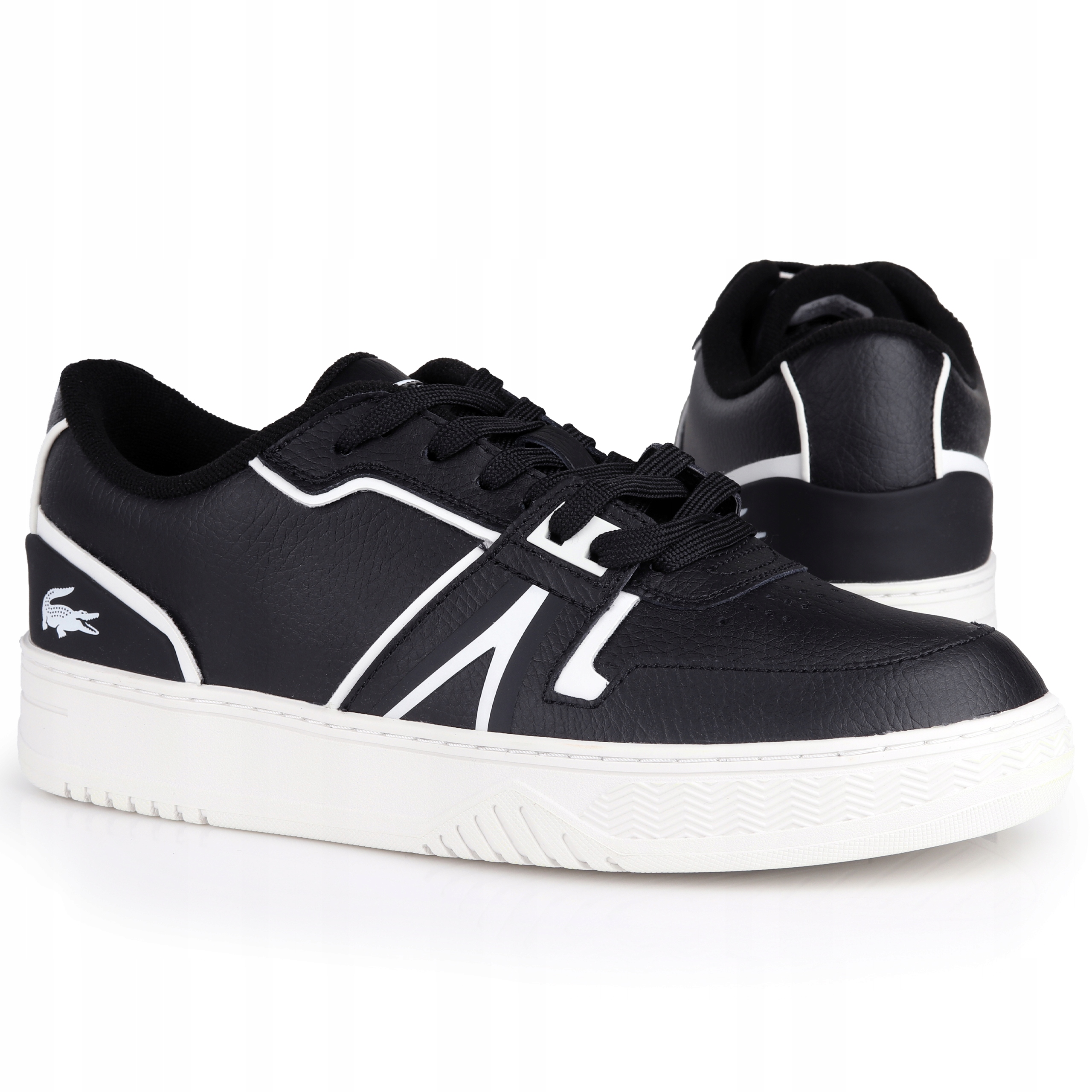 Pánské boty Lacoste 745SMA0126312 L001 123 7 Sma Blk/wht Leather