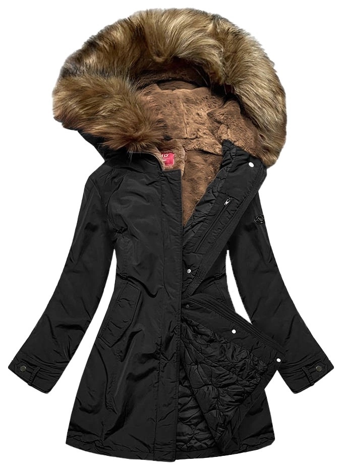 Dámská Zimní Bunda M21309 Černá XXL (44)