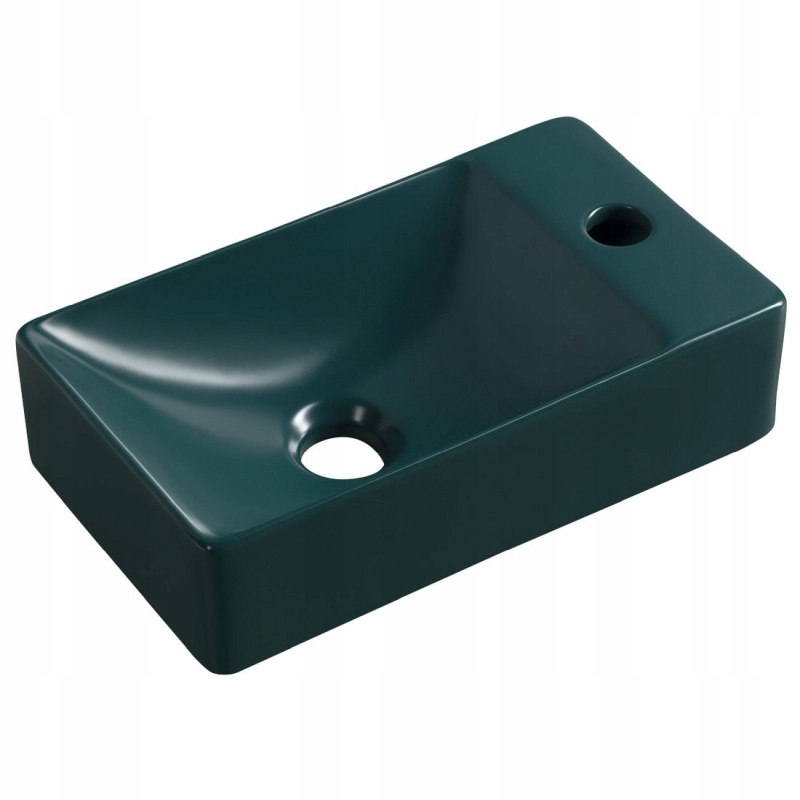 Sapho Margitha keramická umývadlová miska 38x22cm pravá petrol MGT38220