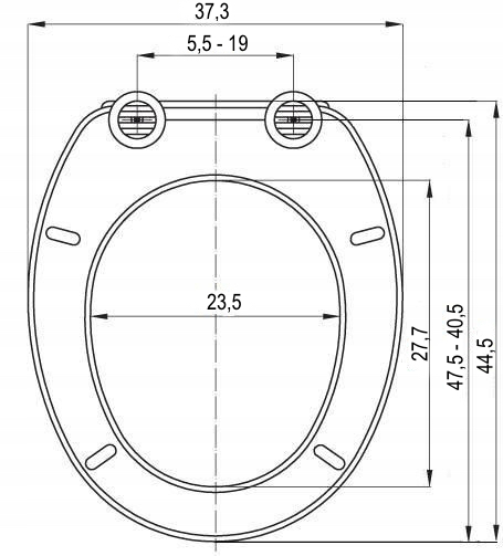 deska sedesowa wolnoopadająca uniwersalna standard EAN (GTIN) 6900277520758