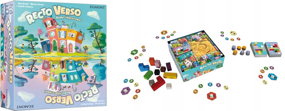 Gry Planszowe Gry Rodzinne Zabawa Gry Recto Verso. Buduj Godziny Radości