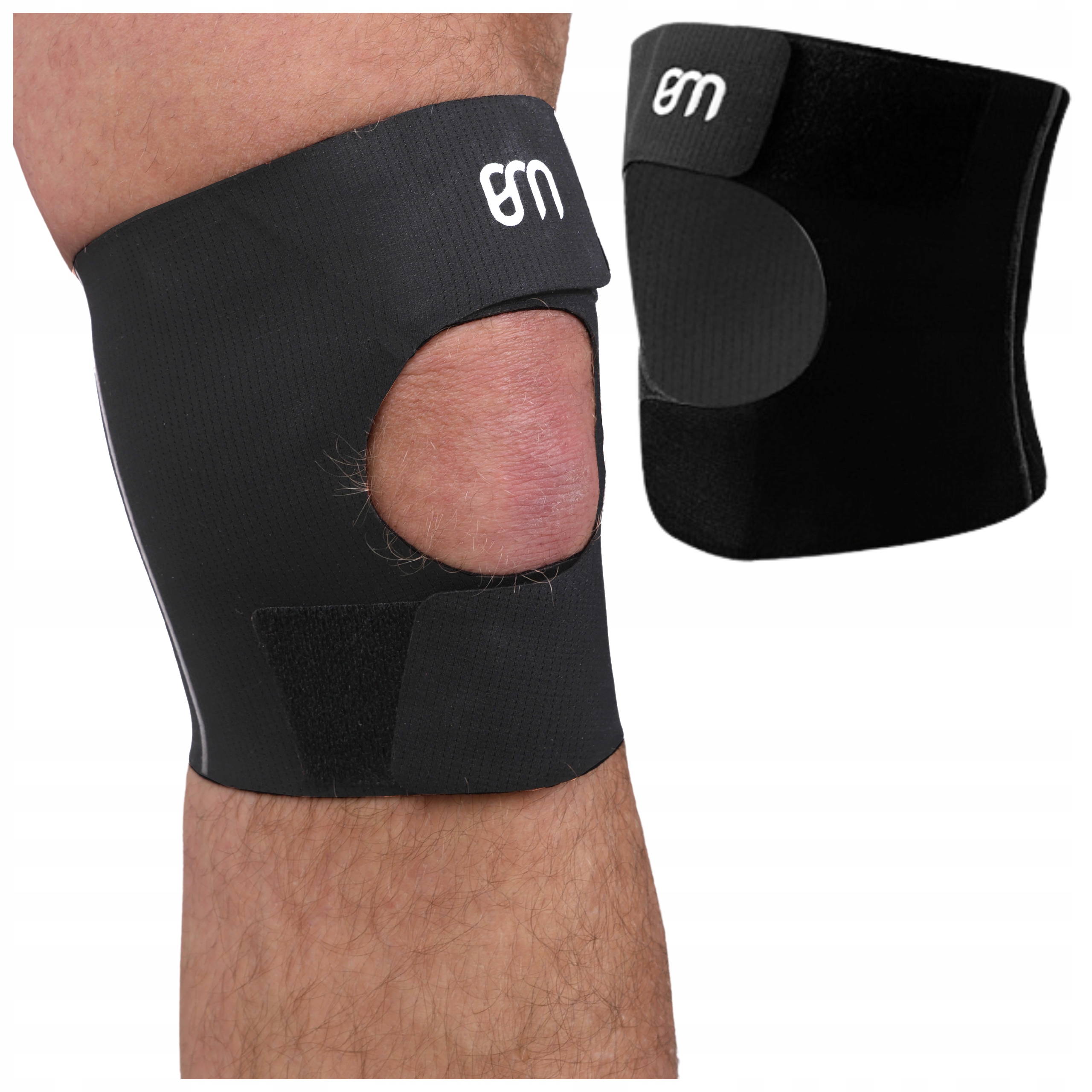 Stabilizátor Ortéza Kolena Řemínek Kolenního Kloubu Elastická Univerzální M