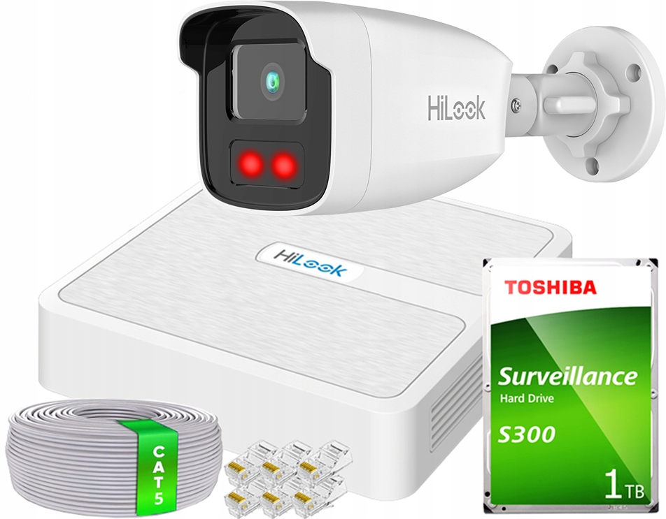 Ip monitorovací sada pro domácnost 1 FullHD kamera rekordér disk 1TB Apka