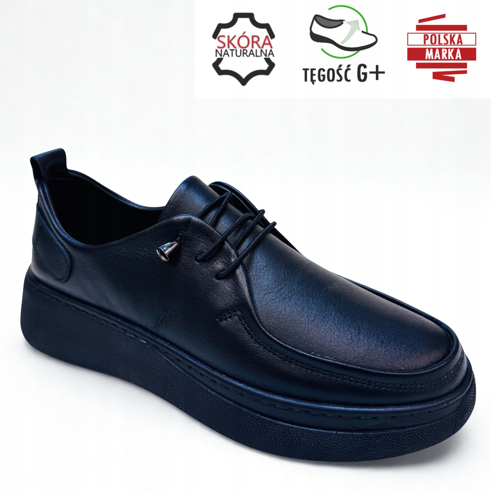 Černé Měkké Lehké Dámské Polobotky S Vyšší Podrážkou, Kůže, Velikost 40