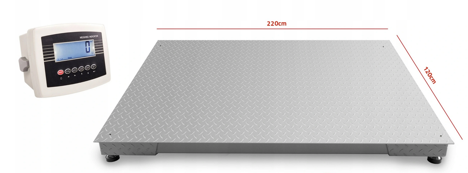WAGA PLATFORMOWA PRZEMYSŁOWA 1,2x2,2 m 5T 5000KG