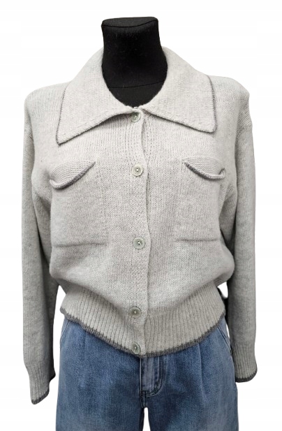 Svetr Na Knoflíky S Kašmírem Cashmere Blend-italie 229zł-179zł