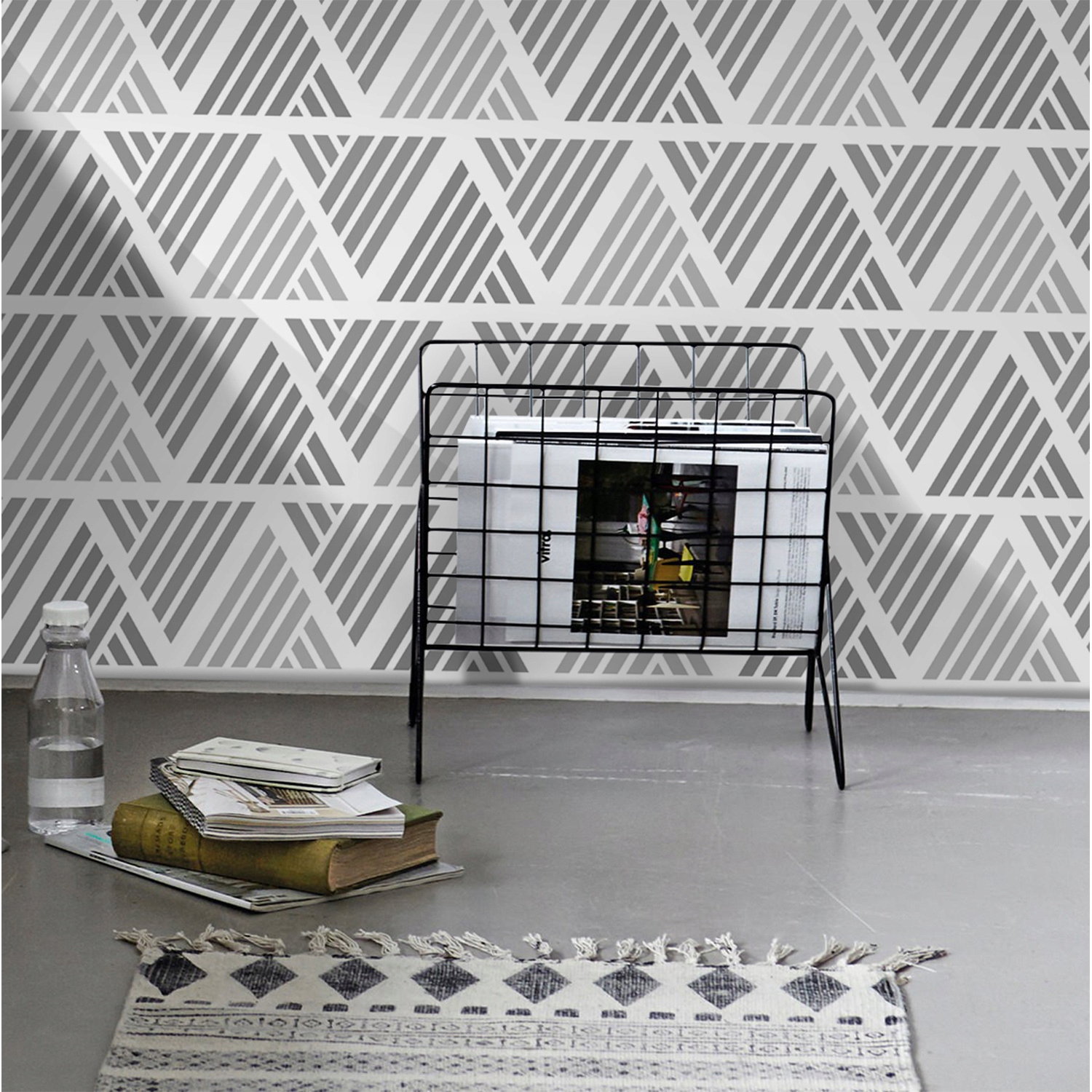 

Tapeta ścienna Elegancki wzór trójkątów 104x70 cm