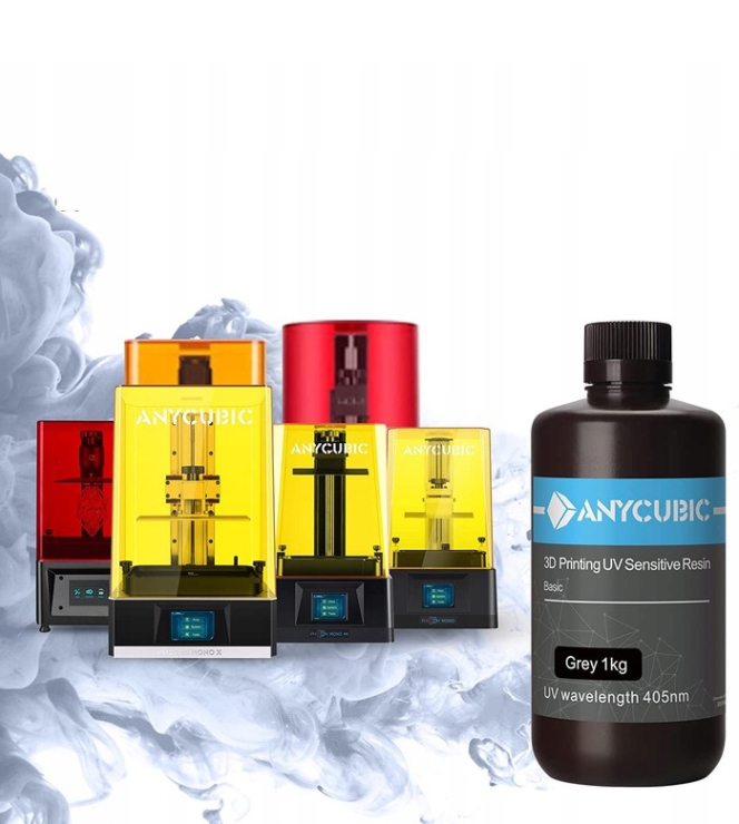 Resin for a 3D printer Anycubic gray 1 NS Kolor szary