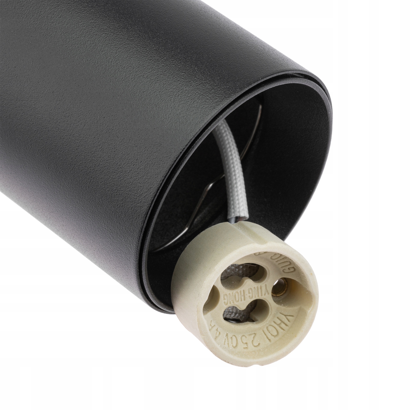 Szynoprzewód SZYNA Czarna 1M + 2x Lampa LED GU10 Długość 1 m