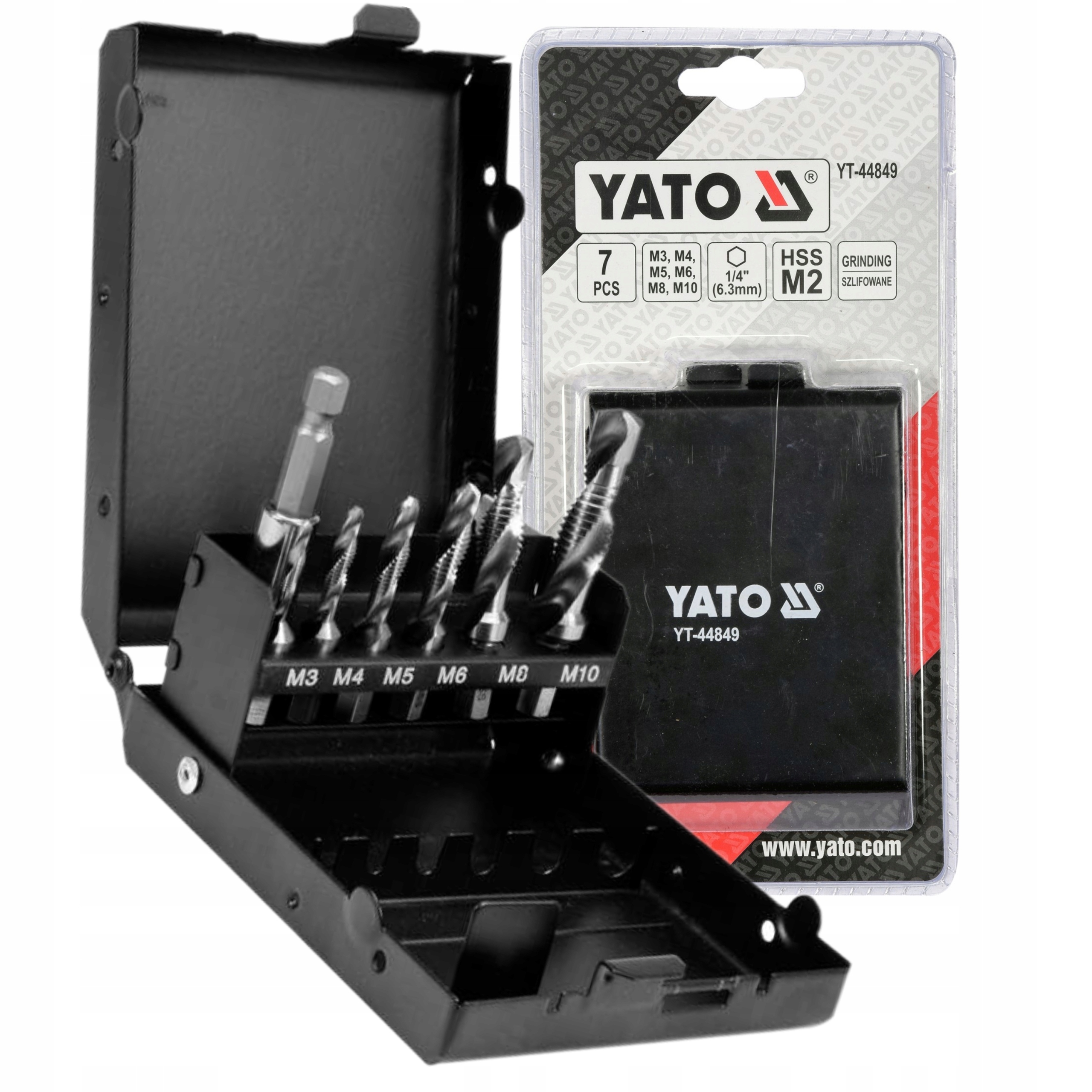

Yato Wiertła Gwintujące M3-M10 7SZT Hex YT-44849