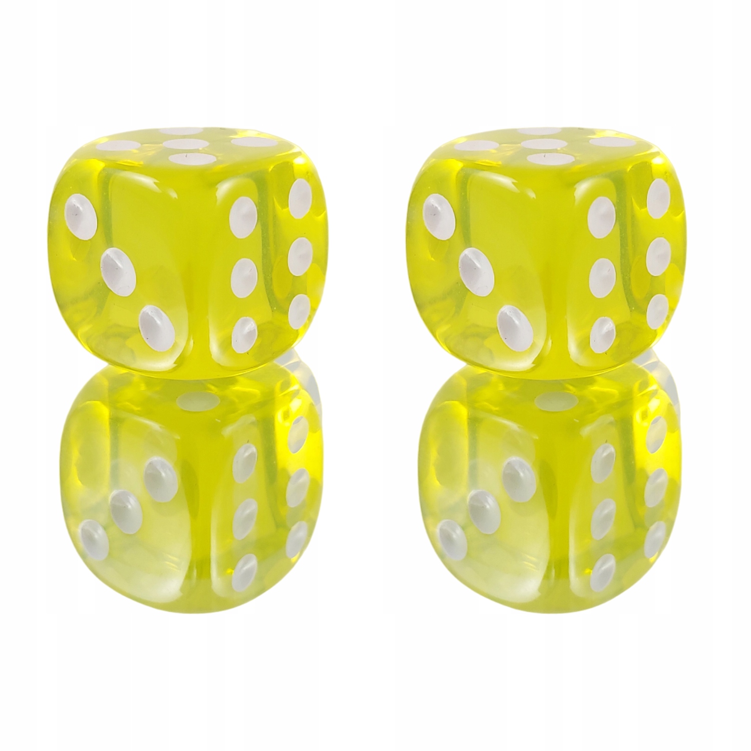 ZESTAW 2 KOSTEK K6 RPG MAGICZNY PROMIEŃ KOŚĆ 1,6CM