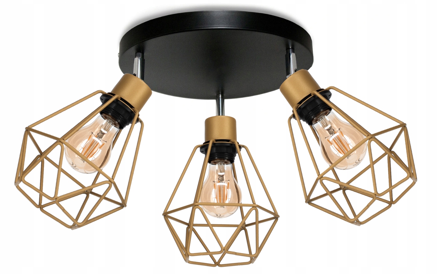 Stropní Svítidlo Gold Diamond 3 Klouby