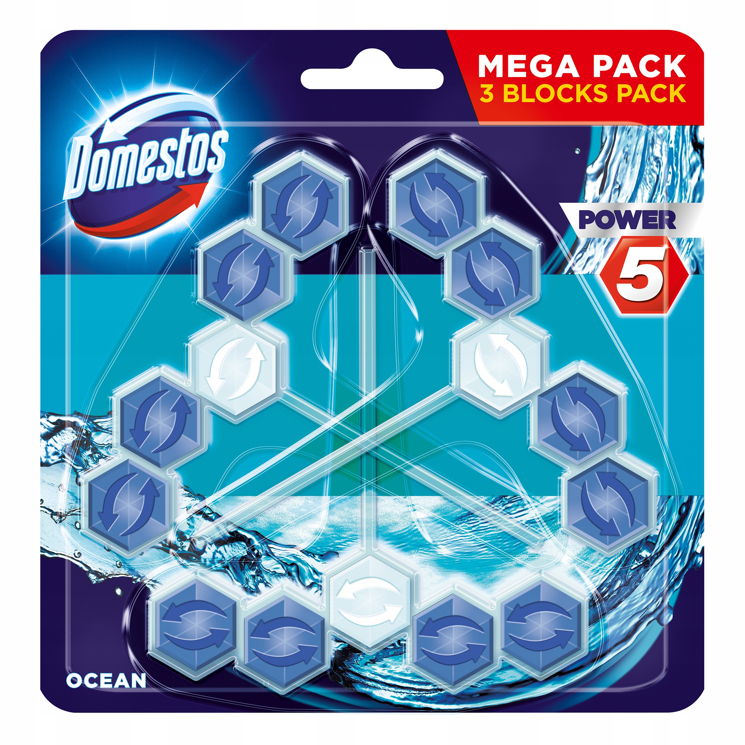 

Domestos Power 5 Zawieszka Wc zapachowa Ocean 3szt