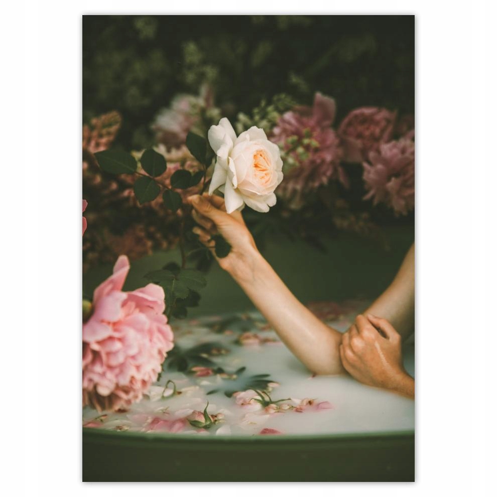 

Naklejki 50x70 Kąpiel mleczna Laska