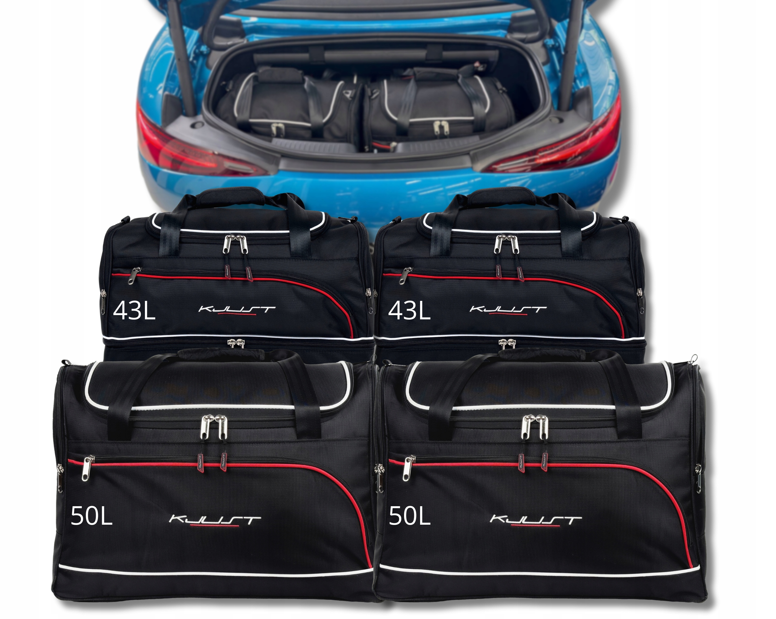 Sada tašiek Komplet Kjust do batožinového priestoru Mercedes-benz Sl 2022+ 4 ks